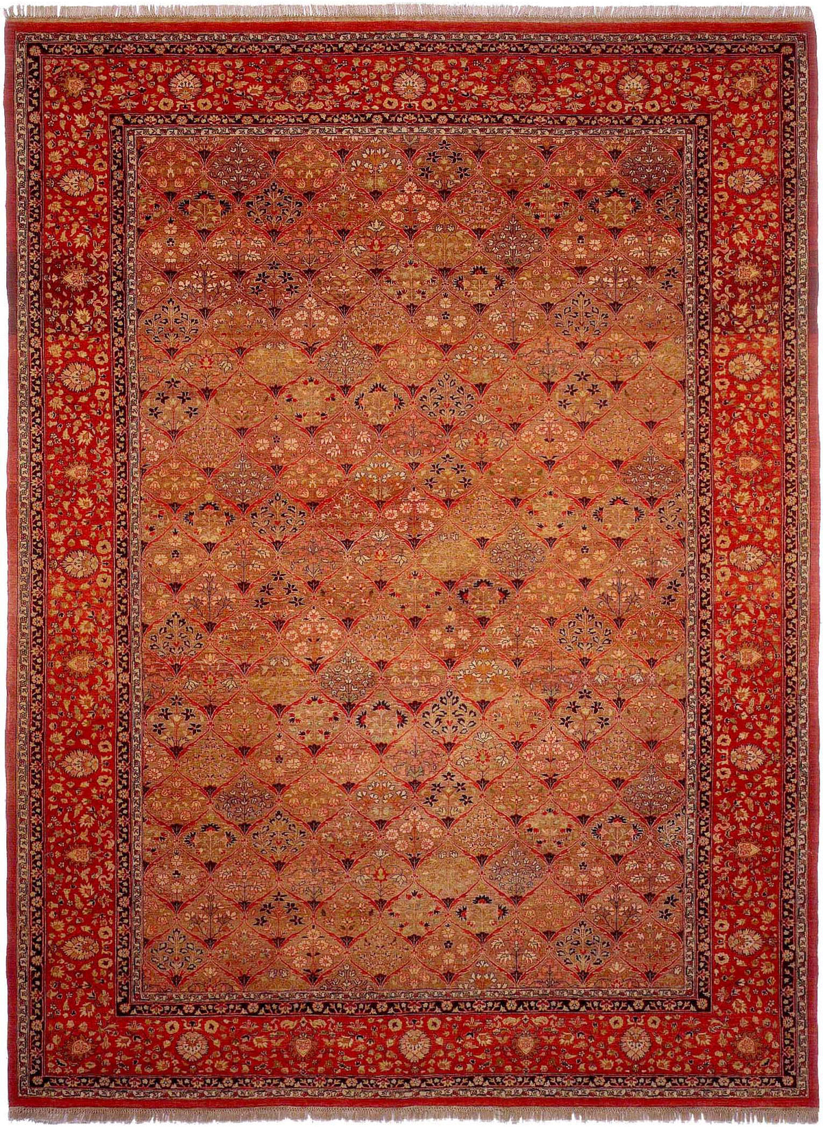 Mogul 9'3" x 12'6" Wool Rug Hand-knotted in India