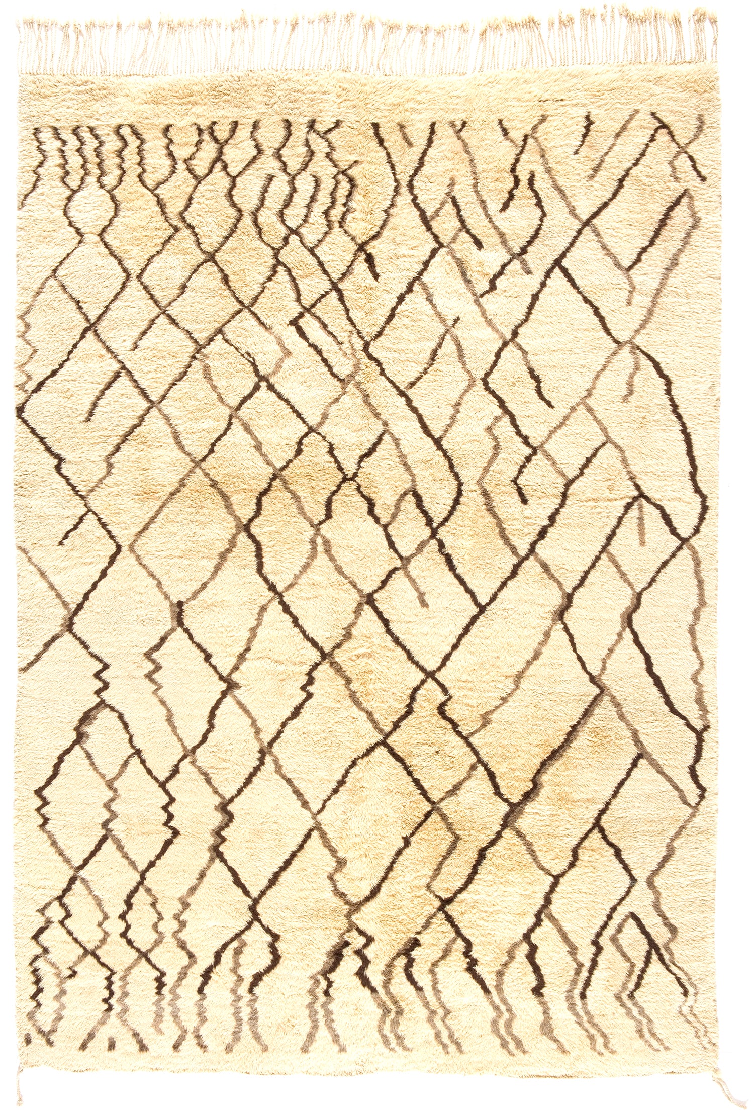 Moroccan 7'5" x 10'8" Rug 1950