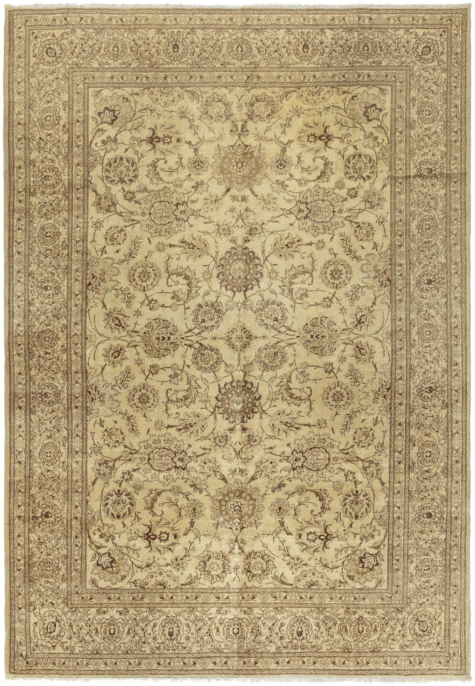 Kashan Wool Persian Rug Circa 1940
