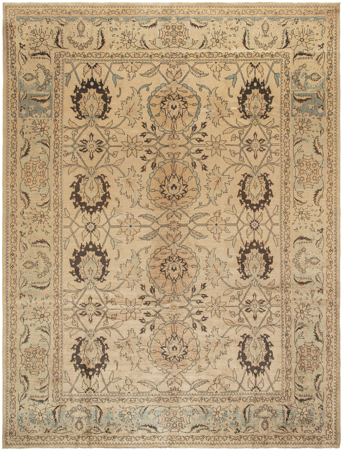 Donegal Wool Rug Hand-knotted in Persia