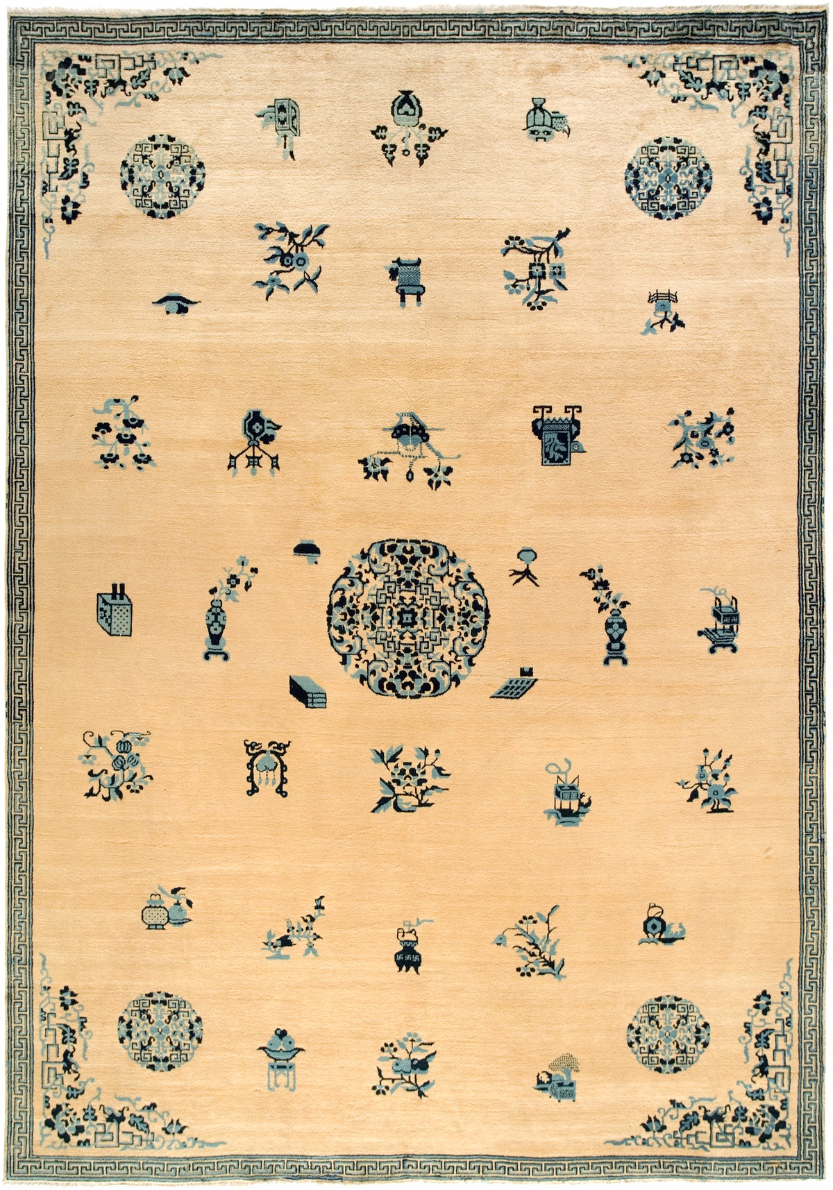 Peking Antique Chinese Rug Circa 1900