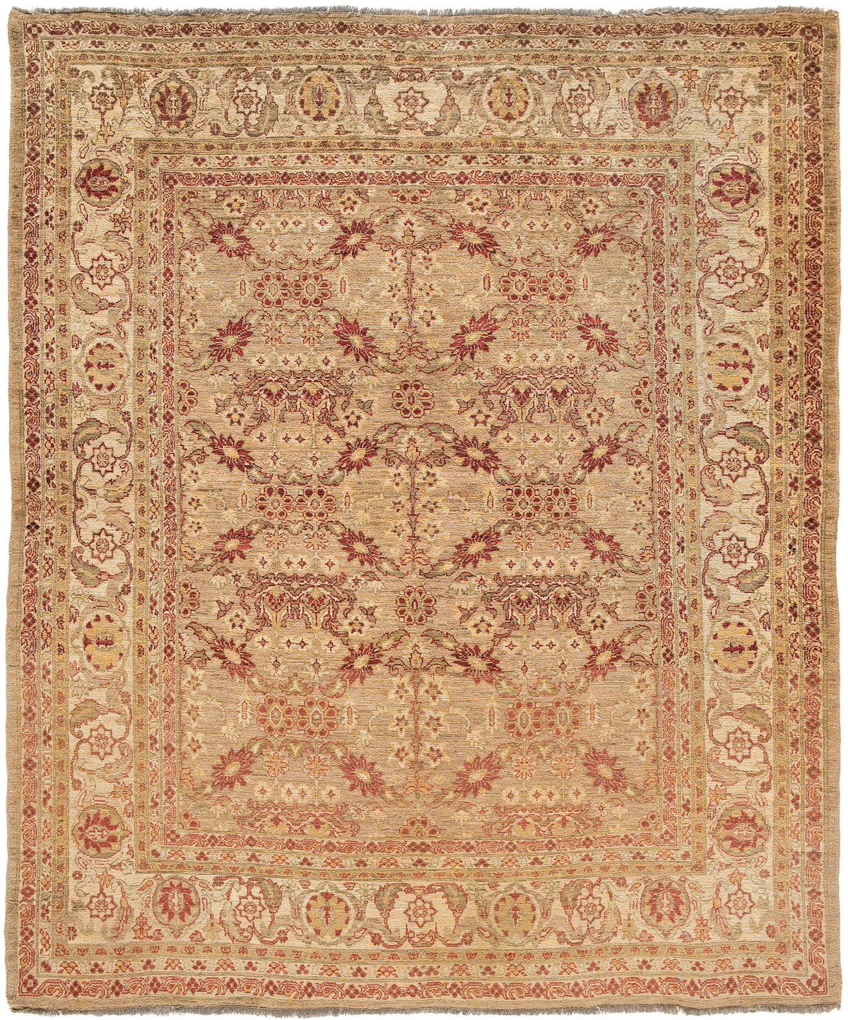 Mahal Wool Rug Hand-knotted in Pakistan   
