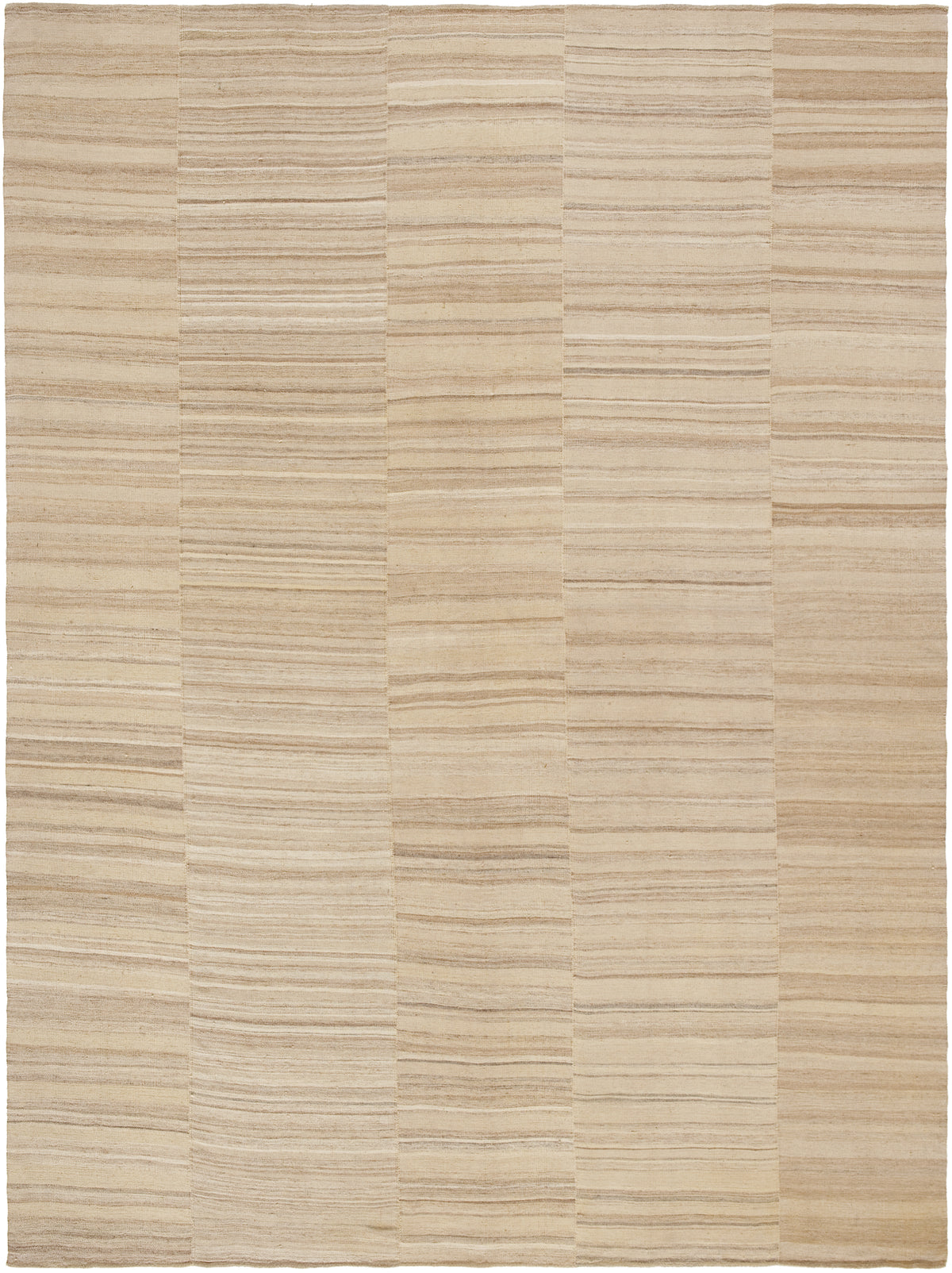 Mazandaran Beige Wool Rug Hand-woven in Iran