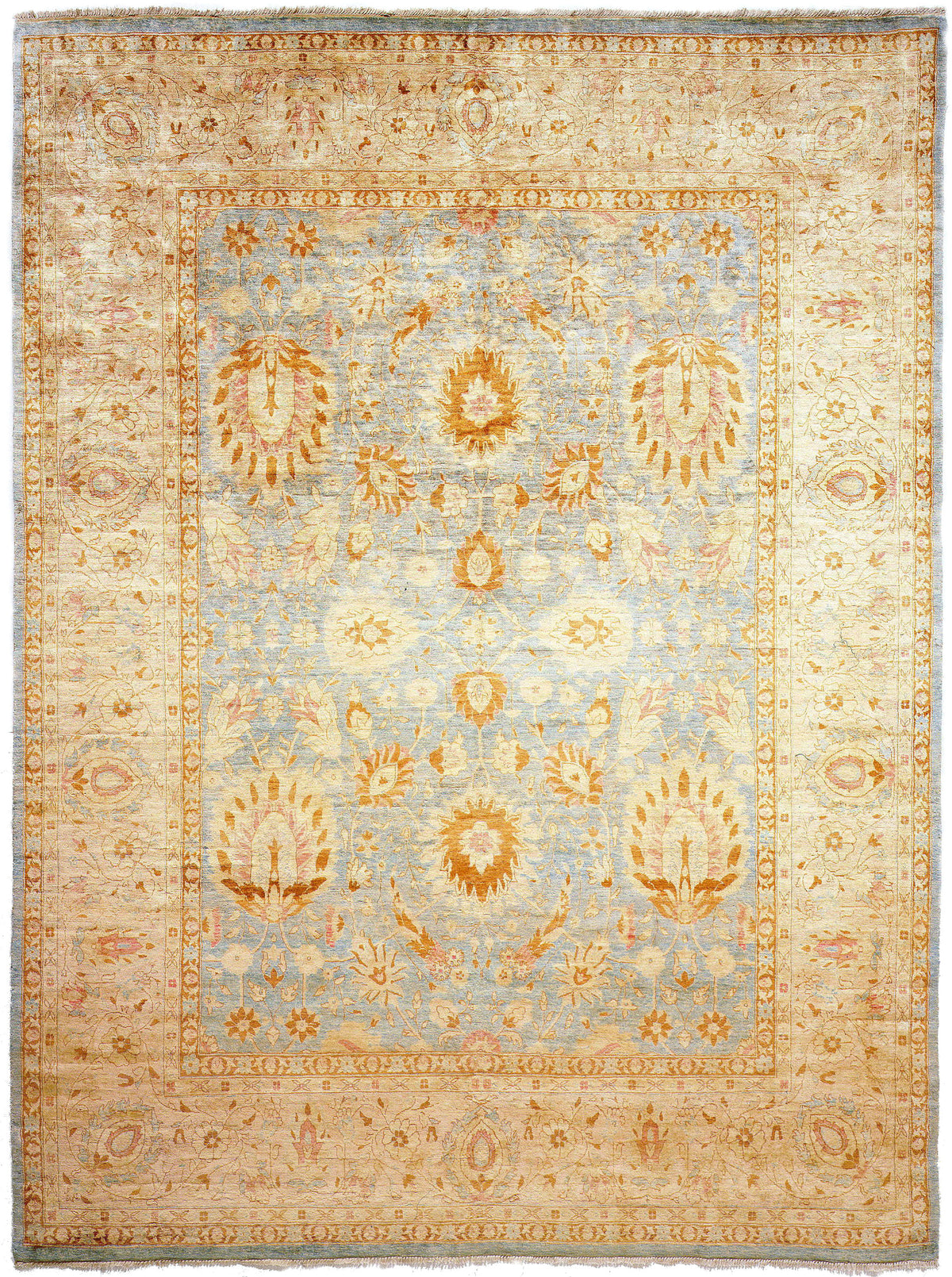 Tabriz 8'11" x 12' Wool Rug Hand-knotted in Pakistan