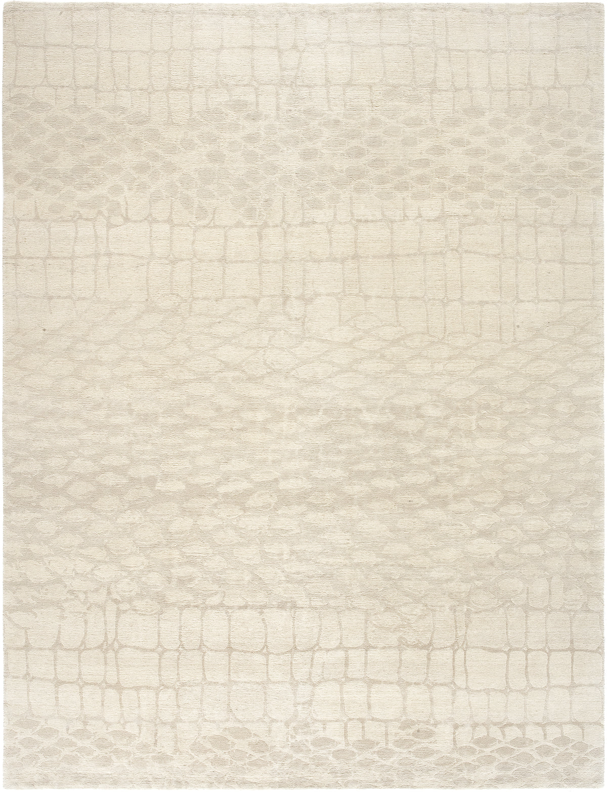 Everglades Wool and Silk Rug Hand-knotted in Nepal