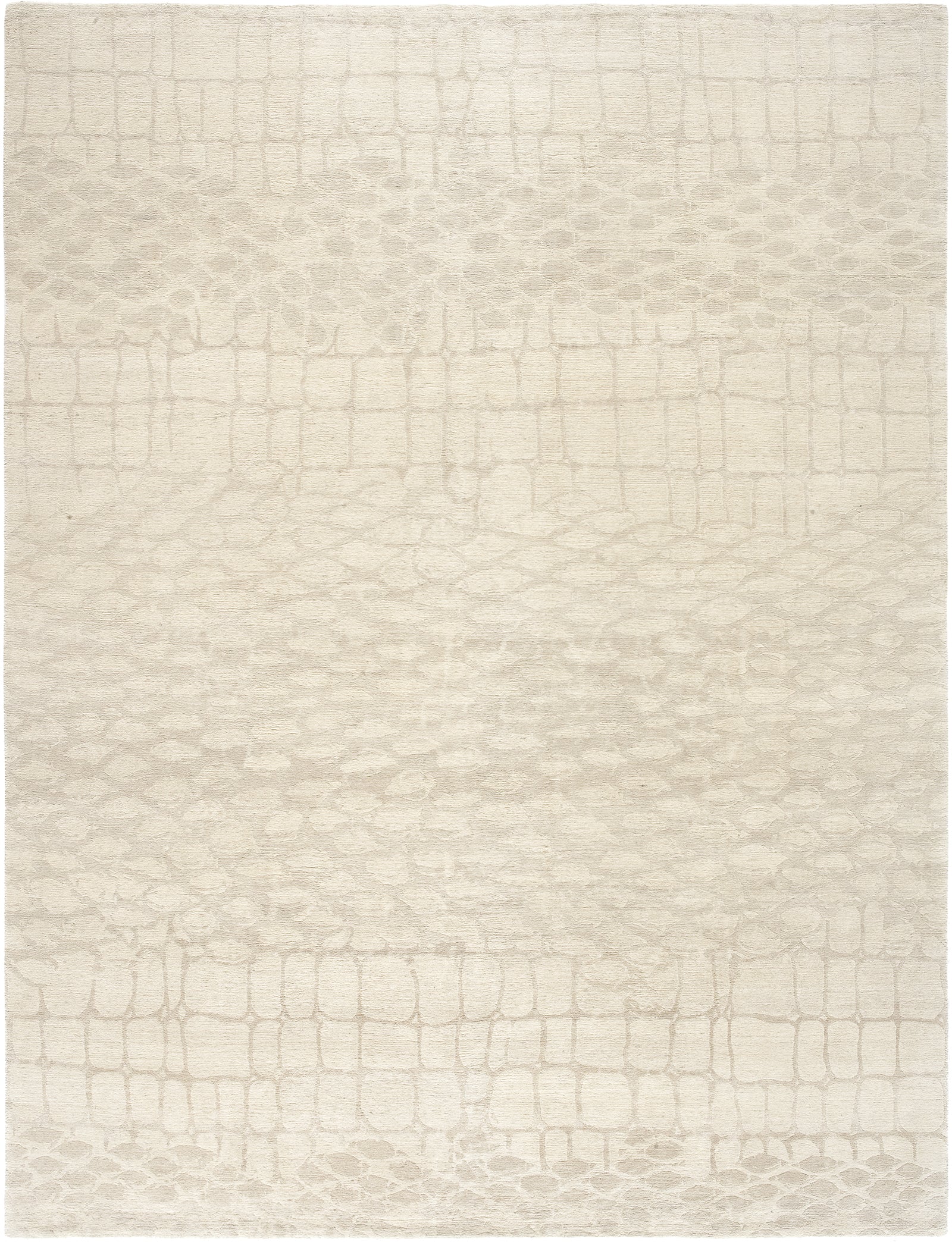 Everglades Wool and Silk Rug Hand-knotted in Nepal