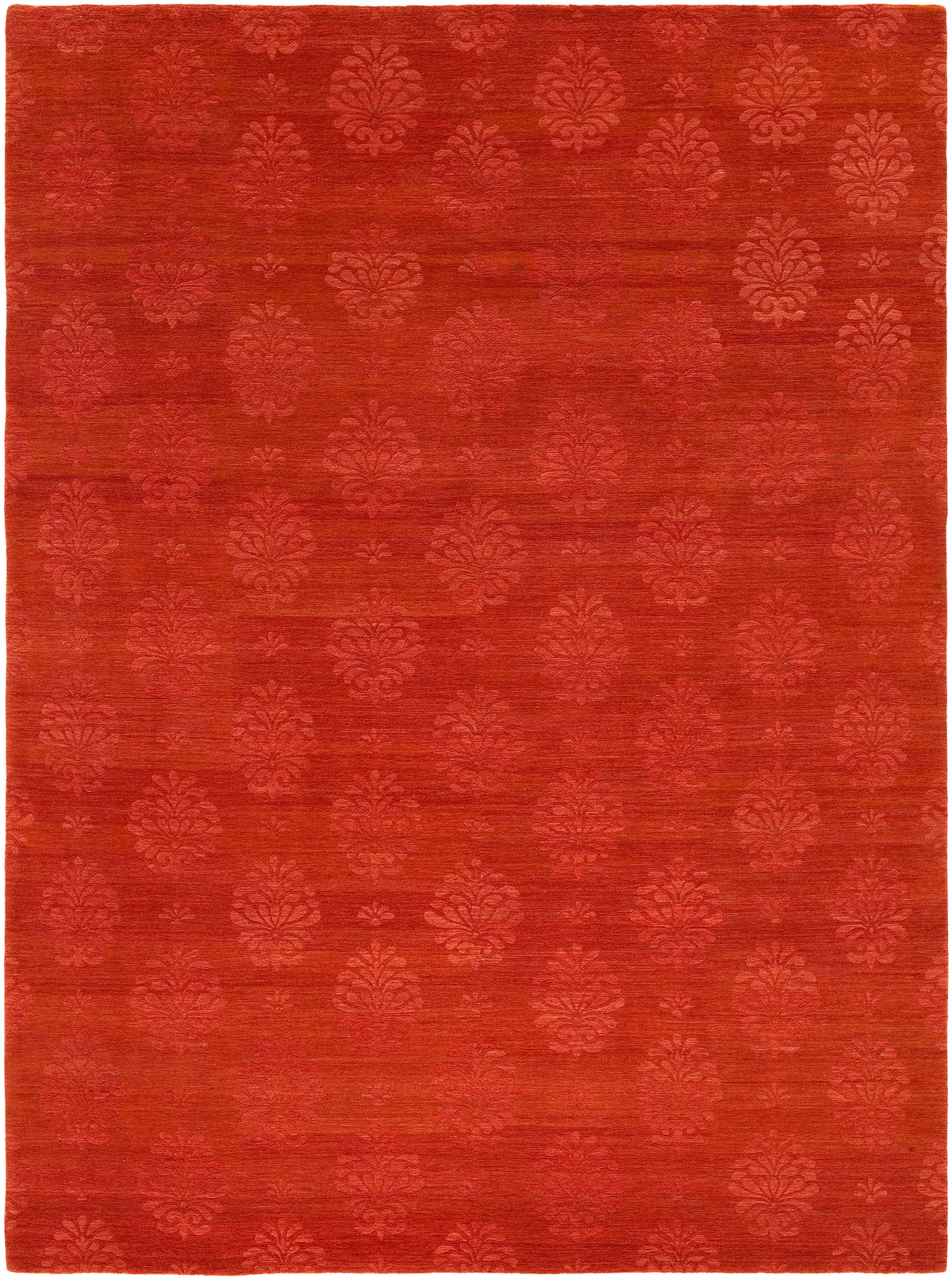 Madison Red Wool Rug Hand-knotted in Nepal