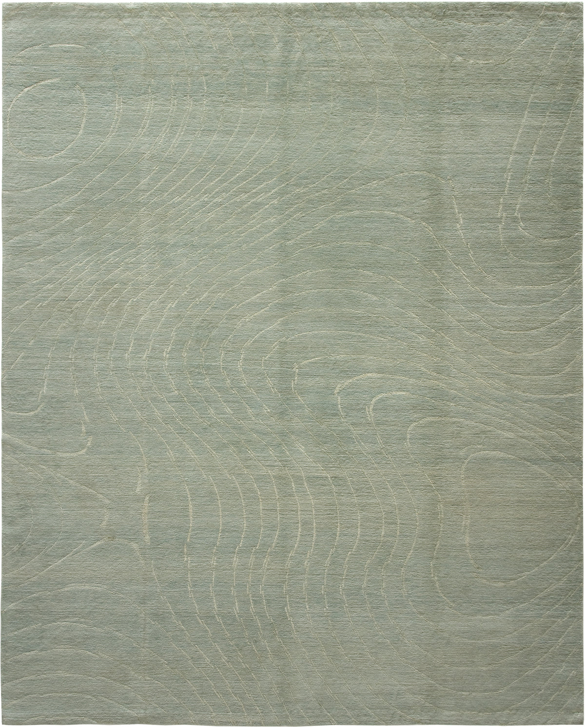 Riviera Wool and Silk Rug Hand-knotted in Nepal