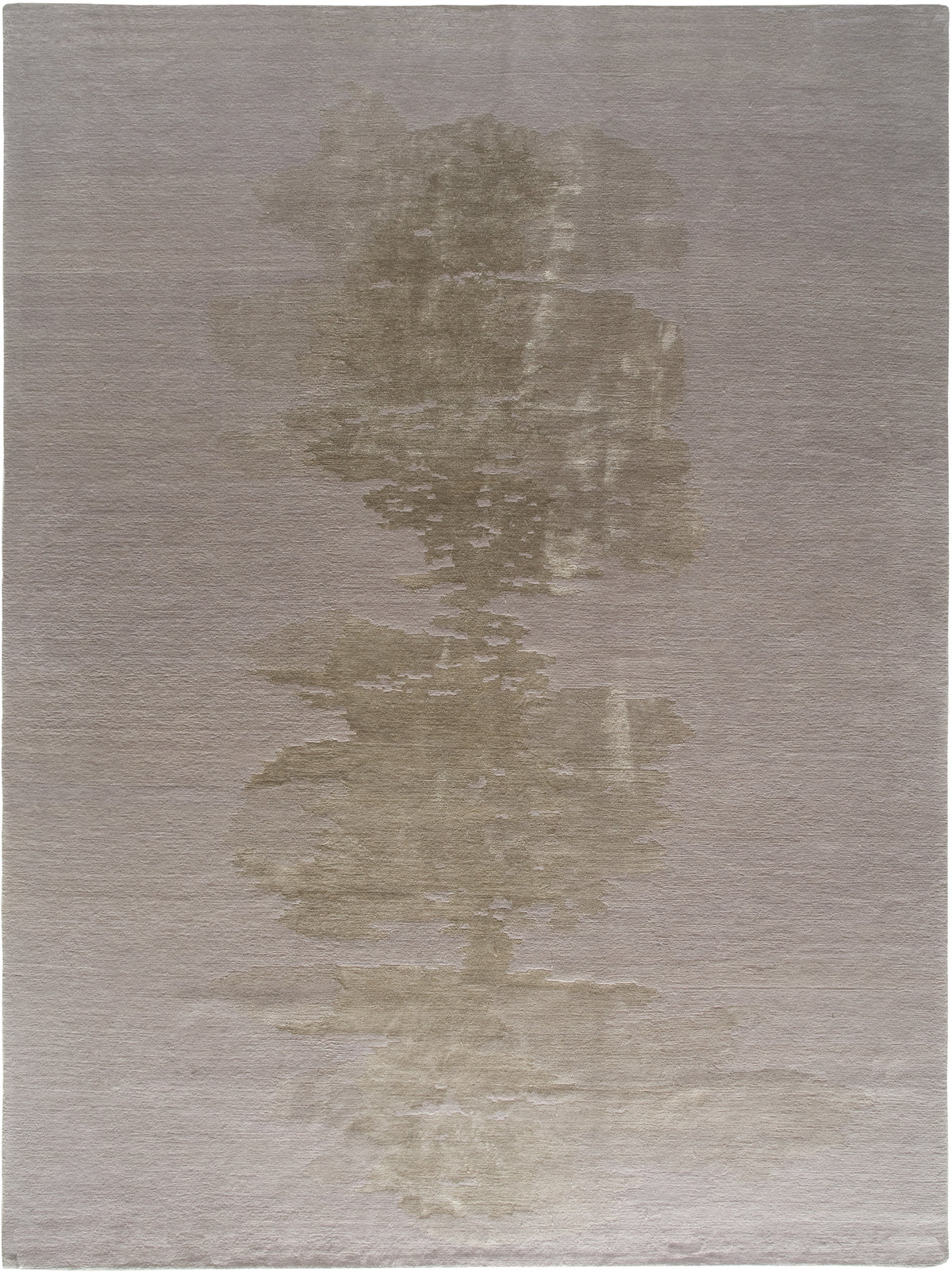 Spill Wool and Silk Rug Hand-knotted in Nepal