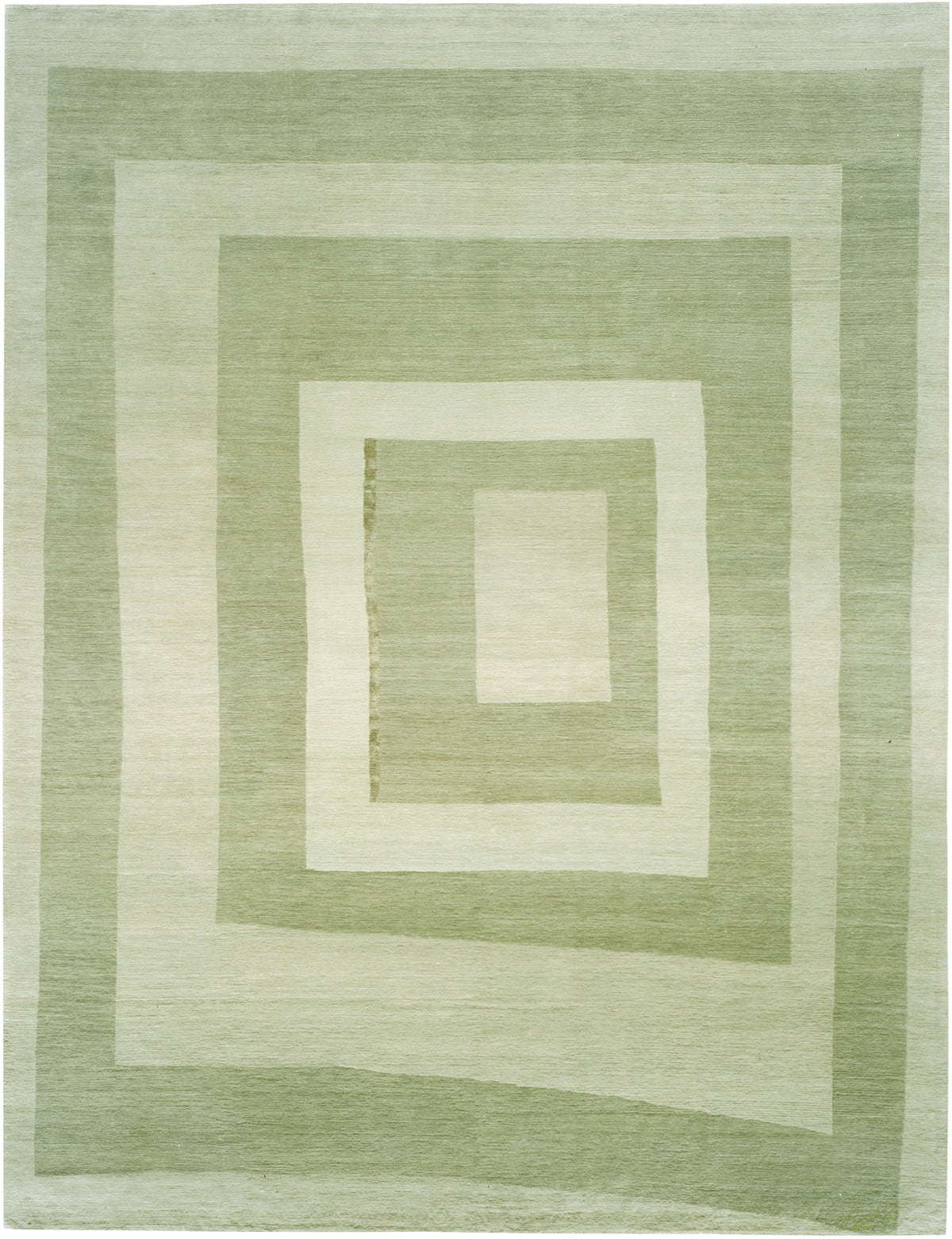 Squares Wool & Silk Hand-knotted in Nepal