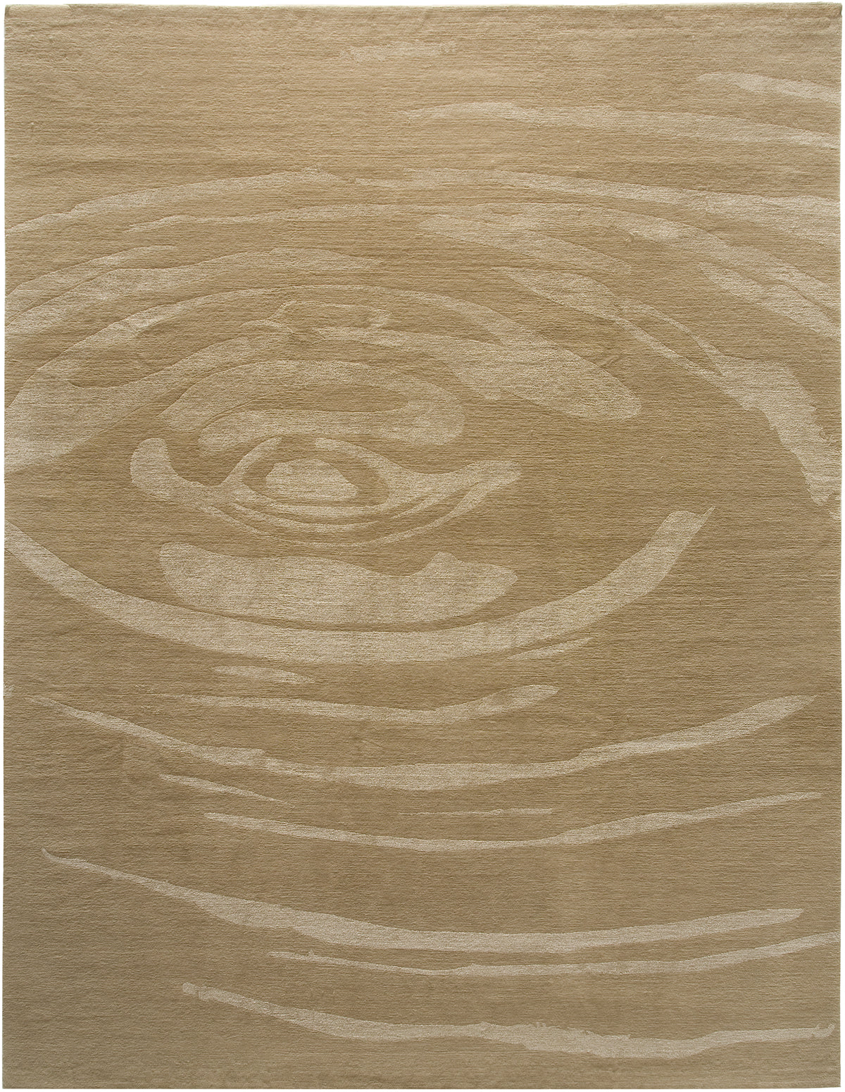 Swirls II 8' x 10' Wool and Silk Nepali Rug