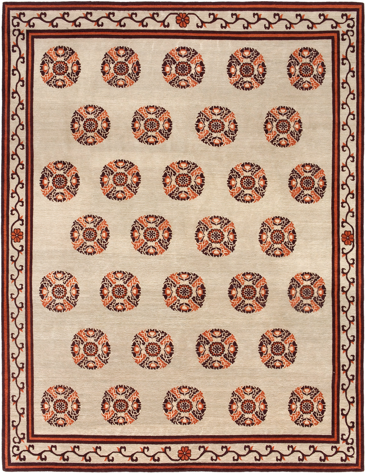Tanka Wool Rug Hand-knotted in Nepal