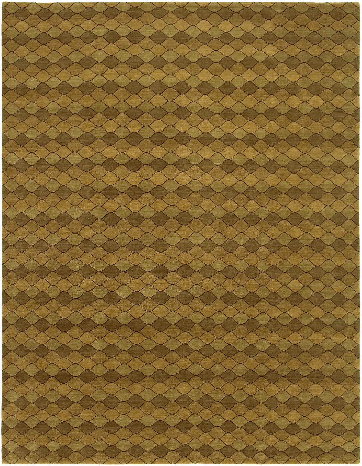 Verneh Wool and Silk Rug Hand-knotted in Nepal